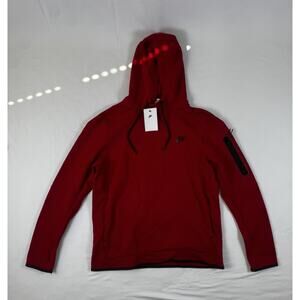 Nike Tech Fleece Pullover Hoodie Mens Size Large Red DD5174-687